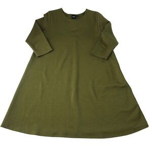 ASOS Women’s Textured 3/4 Sleeve Green Dress Size 12